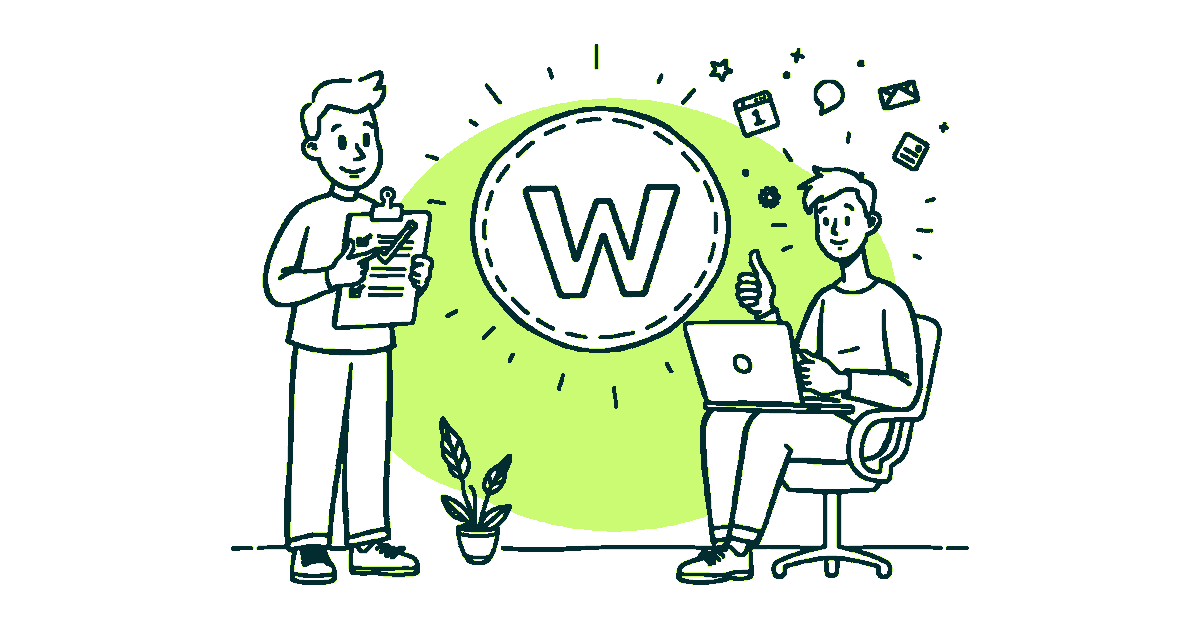 Ilustración editorial sobre cómo elegir y contratar un desarrollador WordPress
