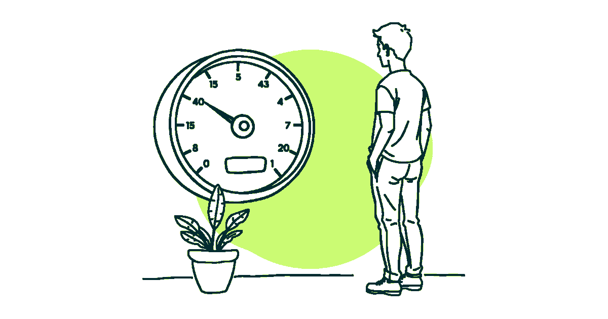 Ilustración editorial sobre los Core Web Vitals en una web WordPress