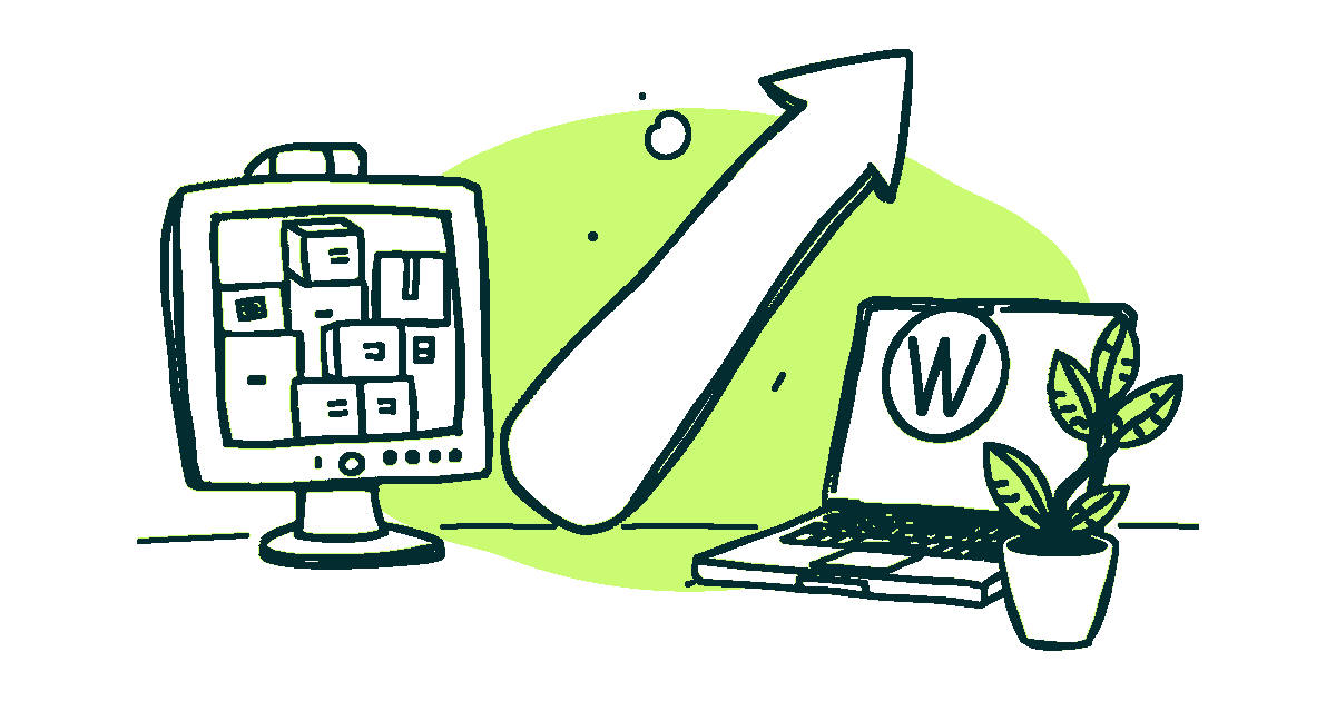 Ilustración editorial sobre migrar una web a WordPress sin perder posicionamiento